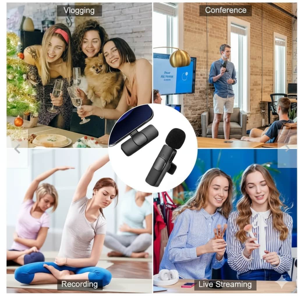 Micrófono Inalámbrico K8 Entrada Tipo C - Imagen 6